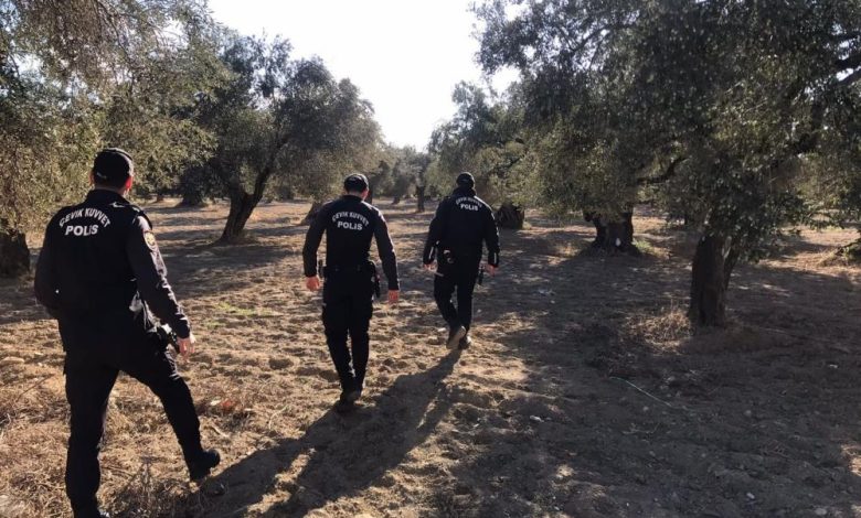 Edremit’te polis zeytin bahçelerinde denetim yaptı 1 AW741366 02 |