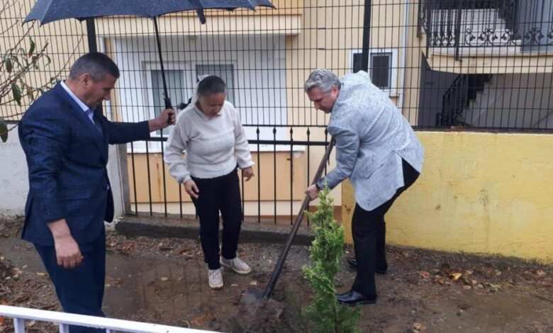 Edremit’te Eylül ayında vefat eden öğretmen adına okuluna fidan dikimi yapıldı 1 AW766067 01 |