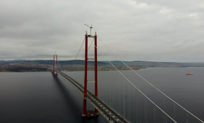 1915 Çanakkale Köprüsü 334 metre kule yüksekliğine ulaştı 1 AW778343 01 |