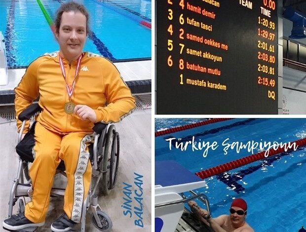 Balıkesirli para yüzücü Sinan Balacan Türkiye Şampiyonu 1 AW778661 04 |