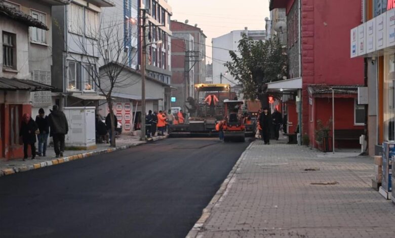 Bağlar Sokağına 2 bin 350 ton sıcak asfalt 1 AW788040 03 |