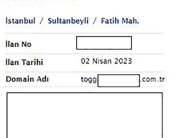 Togg’un adı bile yetiyor; şimdi de domain satıyorlar 1 AW861854 03 |
