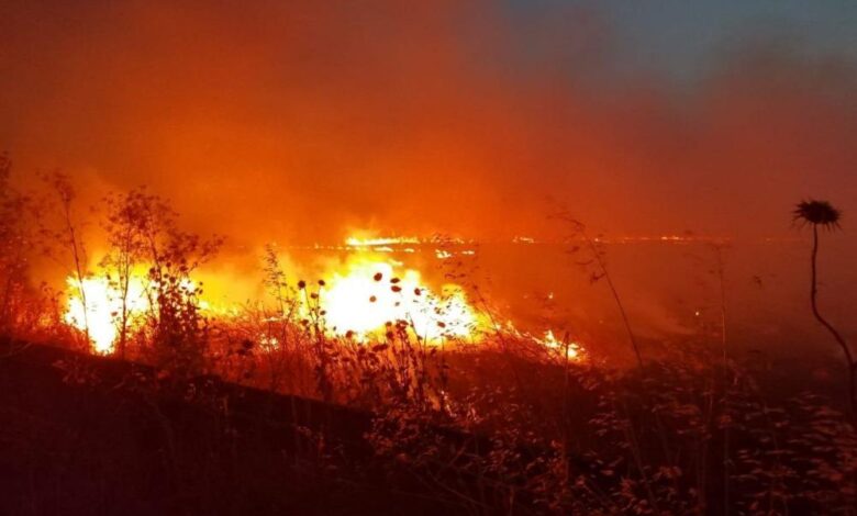 Gönen'de anız yangını, 60 dönüm yer kül oldu 1 AW928422 02 |