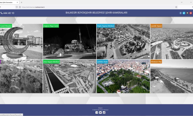 Balıkesir Büyükşehir belediyesi şehir kameralarını devreye aldı 1 kameralar |