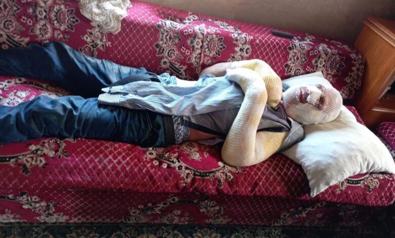 Hayvanlarını kurtarmak isterken yaralandı 1 AW015510 07 |