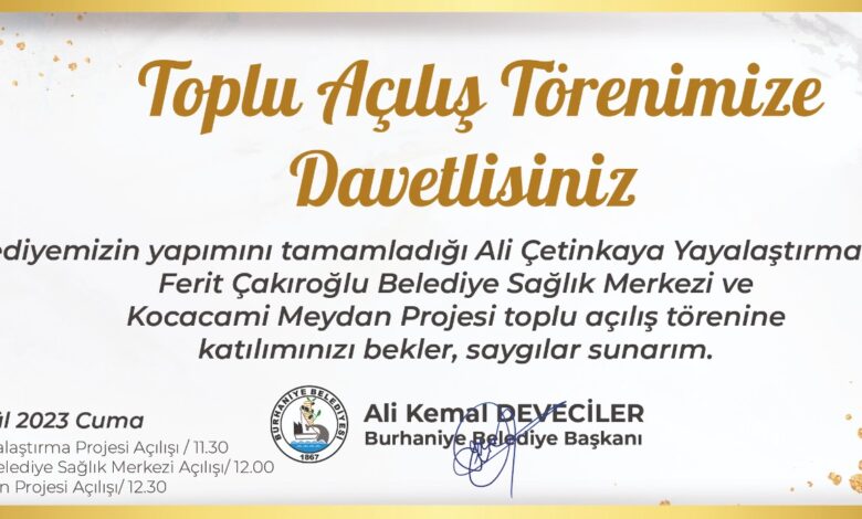 101 yıllık gurur Burhaniye’de kutlanacak. 1 davetiye 1 |