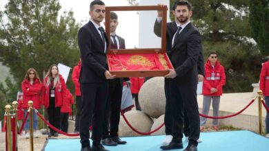 57 alay sehitliginde temsili sancak devir teslimi yapildi 3dad999 |