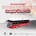 Büyükşehir den bayram boyunca ulaşım ücretsiz 2 ucretsiz ulasim 1 |