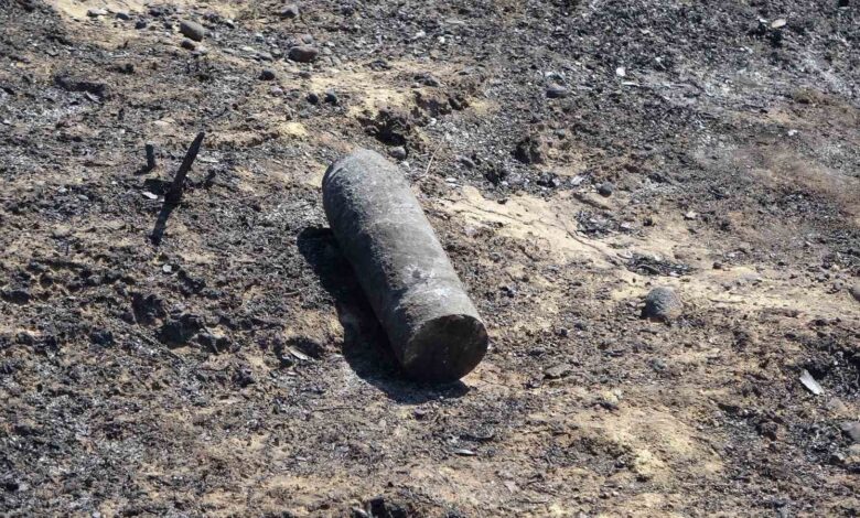 Tarihi Alan’daki orman yangını sonrası Çanakkale Savaşları’ndan kalma top mermisi ortaya çıktı 1 tarihi alandaki orman yangini sonrasi canakkale savaslarindan kalma top mermisi ortaya cikti 1f47118 |