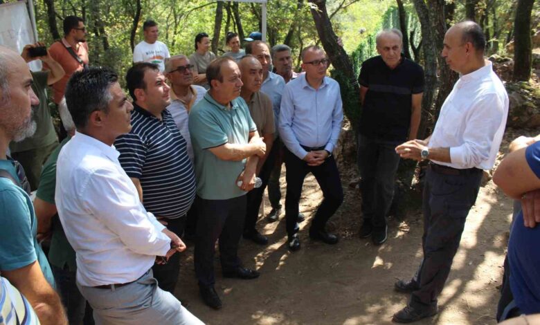 can kent konseyi inkaya magarasinda devam eden kazi calismalarini inceledi e040464 |