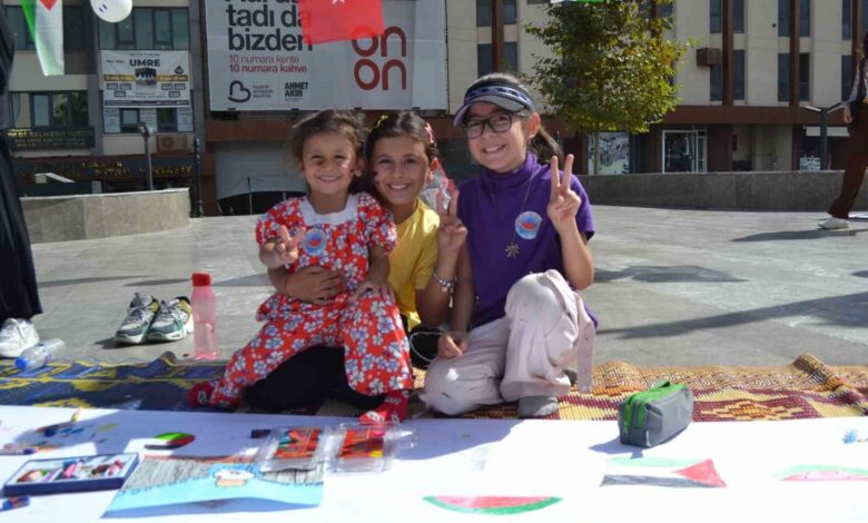 balikesirli cocuklar filistinli kardesleri icin resim yapti 294be91 |