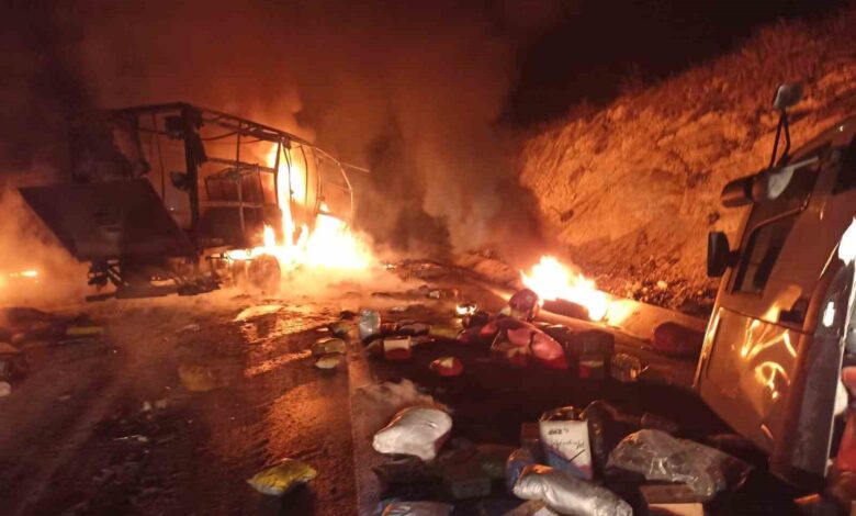 balikesirde otobanda kaza sonrasi yangini panigi 621254f |
