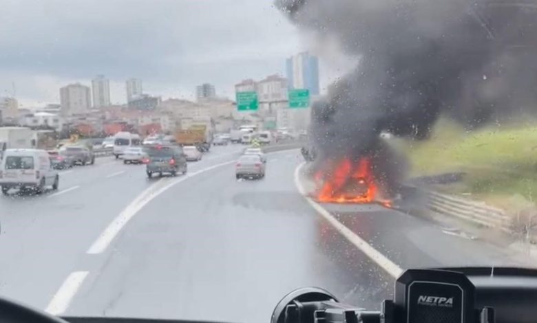 tem otoyolunda seyir halindeki cip alev alev yandi o anlar kamerada eece2eaeabb0 |