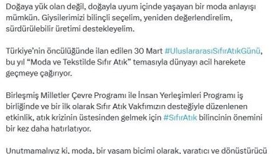 unepten uluslararasi sifir atik gununde moda ve tekstilde sifir atik sagrisi 52e31c7d57ff |