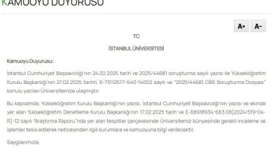 istanbul universitesinden sahte diploma aciklamasi inceleme ve islemler tesis edilerek bilgi verilecektir 3b1d941530ee |
