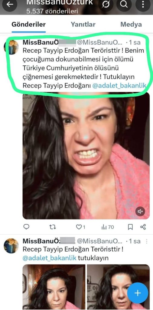 sosyal medyadan cumhurbaskanina hakaret eden kadin gozaltina alindi 0f1643e52579 |