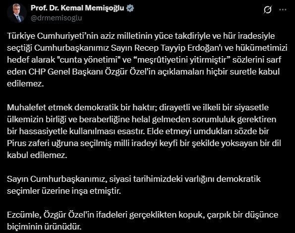 Bakan Memişoğlu’ndan Cumhurbaşkanını ve hükümeti hedef alan CHP Genel Başkanı Özel’e tepki 1 bakan memisoglundan cumhurbaskanini ve hukumeti hedef alan chp genel baskani ozele tepki 99a8b44627ec |