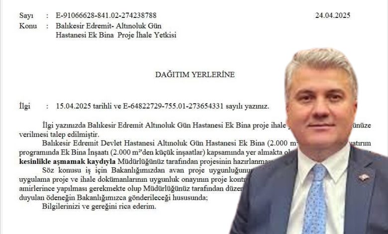 AK Parti Balıkesir Milletvekili Mustafa Canbey'den Altınoluk'a Gün Hastanesi Müjdesi 1 canbayb gun hastanesi |
