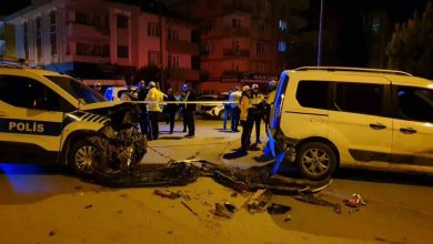 polis aracinin da karistigi zincirleme kaza 2 polis yarali bdfbc4c06104 |