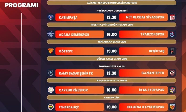 Trendyol Süper Lig’de 32, 33 ve 34. haftaların programı açıklandı 1 trendyol super ligde 32 33 ve 34 haftalarin programi aciklandi f6be2a8e7f7e |