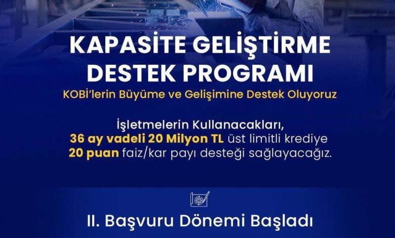 Bakan Kacır: "20 milyon lira üst limitli, 36 ay vadeli finansman için 20 puanlık faiz/kâr payı desteği sağlıyoruz" 1 bakan kacir 20 milyon lira ust limitli 36 ay vadeli finansman icin 20 puanlik faizkr payi destegi sagliyoruz 66fd8a2c0f5d |