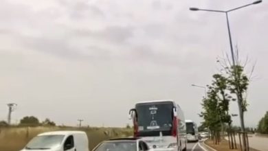 yolcu otobusu dugun konvoyuna girdi konvoyda tehlikeli anlar kamerada 7f3276f34953 |