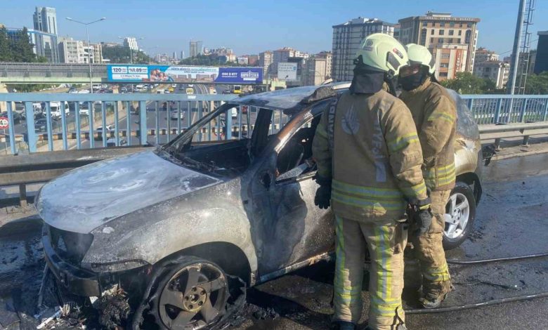 atasehirde seyir halindeki cip alev alev yandi fe2238757b8e |