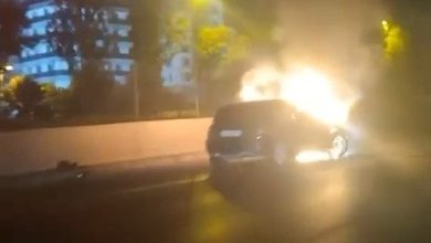 bursada bir otomobil alev alev yandi 014216e4e5d0 |