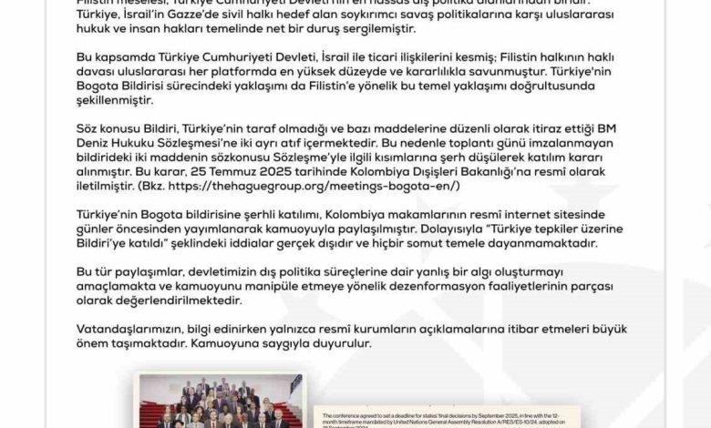 dezenformasyonla mucadele merkezi bogota bildirisi turkiye tepkiler uzerine bildiriye katildi seklindeki iddialar gercek disidir ve hicbir somut temele dayanmamaktadir 6fbc20cb9100 |