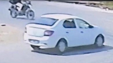 motosiklet ile otomobilin carpistigi kaza kamerada d00825475b56 |