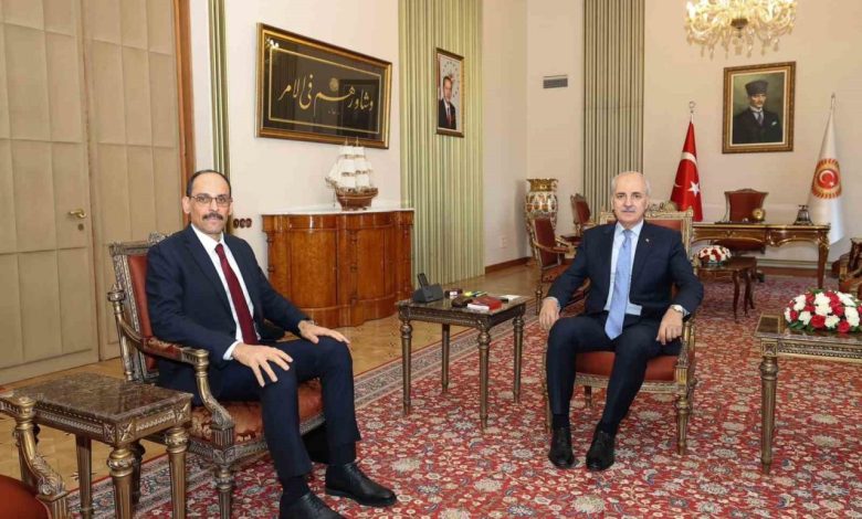tbmm baskani kurtulmus mit baskani kalin ile gorustu 28c4d98ee02e |