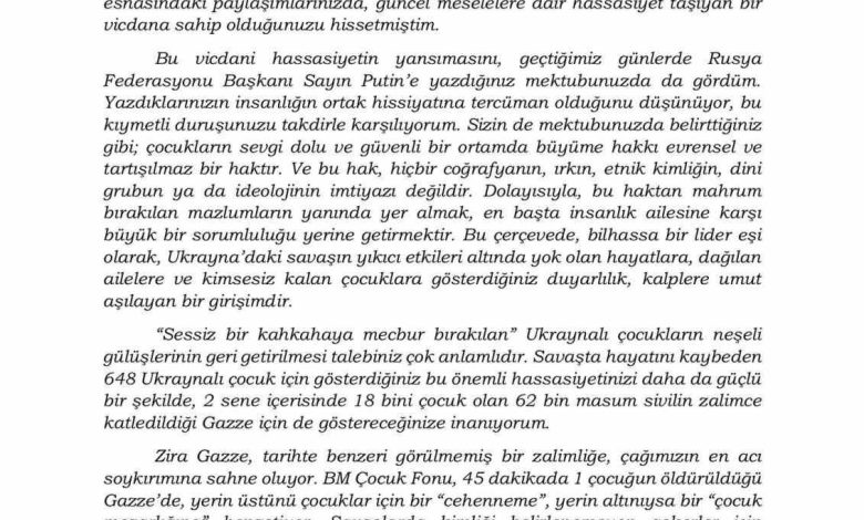 ak parti sozcusu celik emine erdoganin melania trumpa mektubunu paylasti 9fce4e408b50 |