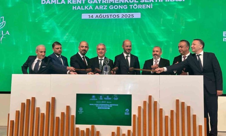 borsa istanbulda gong damla kent projesi gayrimenkul sertifikasi icin caldi e7795a216414 |