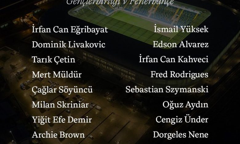 Fenerbahçe’nin Gençlerbirliği maç kadrosu belli oldu 1 fenerbahcenin genclerbirligi mac kadrosu belli oldu d33f3bab6ac9 |