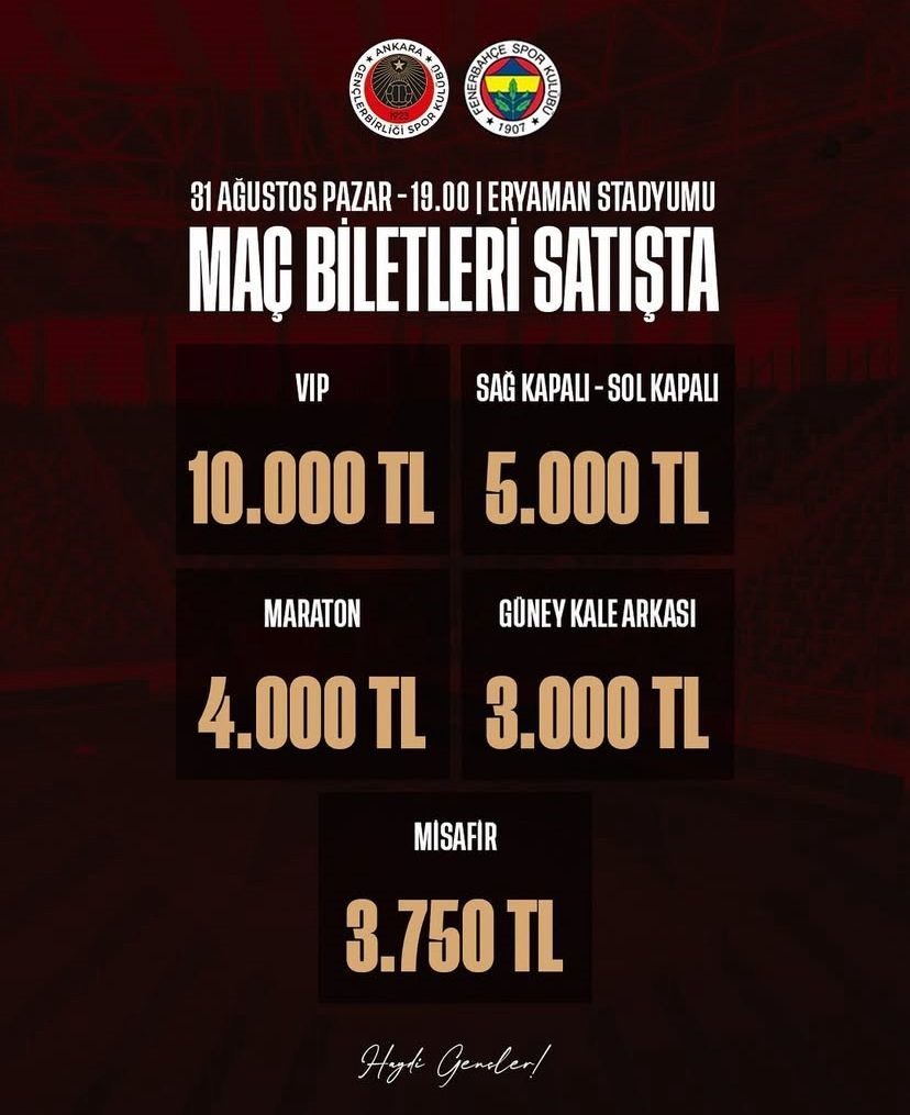 genclerbirligi fenerbahce macinin biletlerini 10 kat pahali satiyor 4cb65130e252 |
