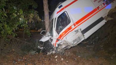 kamyonetin carptigi ambulans bahceye uctu 5 yarali 57568997c6ae |
