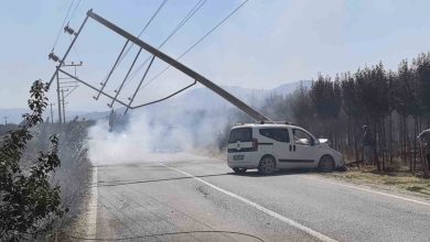 kontrolden cikan kamyonet elektrik diregini yerle bir etti 64d856a0711e |
