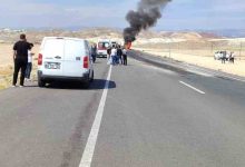 cayirhan nallihan yolu uzerinde kaza yapan arac yandi fead19eef373 |