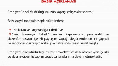 dezenformasyon icerikli paylasim yapan 14 supheli hesap yoneticisi hakkinda islem baslatildi 091d54f78fca |