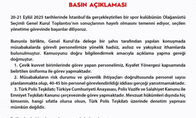 egm fenerbahce kongresinde musabakalarda gorevli polislerin kiyafetlerini hedef alan ithamlara suc duyurusunda bulundu 5de5d7b3d969 |