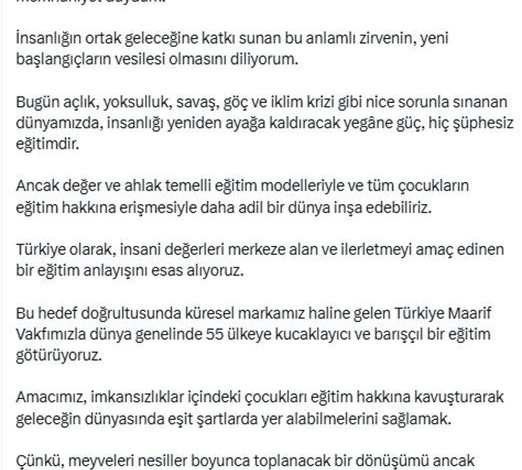 Emine Erdoğan, 5. Lider Eşleri Zirvesi’ne video mesaj gönderdi 1 emine erdogan 5 lider esleri zirvesine video mesaj gonderdi e1d004a8f2af |