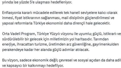 iletisim baskani duran orta vadeli program turkiye yuzyili vizyonuyla uyumlu yol haritasidir c13cc4a2f804 |