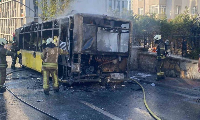 umraniyede iett otobusu alev alev yandi dccb769a7fda |