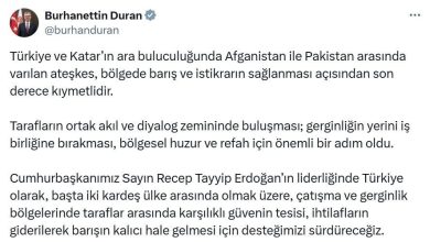 Burhanettin Duran’dan Afganistan-Pakistan ateşkesi açıklaması 4 burhanettin durandan afganistan pakistan ateskesi aciklamasi 79c0715f0e49 |