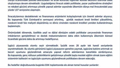 Ekonomi Koordinasyon Kurulu: "Enflasyonu tek haneye indirmek ve kalıcı refah artışı sağlamak hedefimiz" 2 ekonomi koordinasyon kurulu enflasyonu tek haneye indirmek ve kalici refah artisi saglamak hedefimiz 399d895dc69e |
