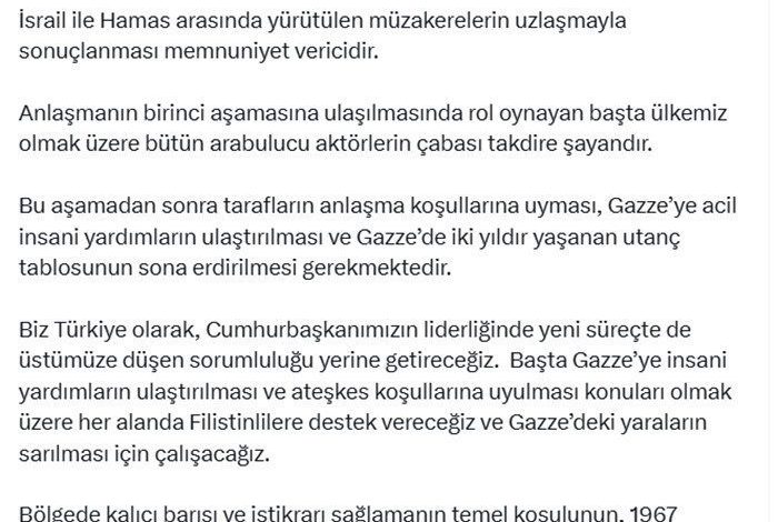 İletişim Başkanı Duran: "İsrail ile Hamas arasındaki uzlaşma memnuniyet verici" 1 iletisim baskani duran israil ile hamas arasindaki uzlasma memnuniyet verici 2902fdac17b7 |