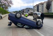 kaza yapan otomobil takla atarak ters durdu 1 yarali ee371e5b5bfe |