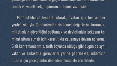 MİT Başkanı Kalın: "Cumhuriyet, aziz milletimizin bağımsızlık iradesinin ve ortak geleceğe olan inancının en güçlü ifadesidir" 5 mit baskani kalin cumhuriyet aziz milletimizin bagimsizlik iradesinin ve ortak gelecege olan inancinin en guclu ifadesidir 87f8266677d2 |