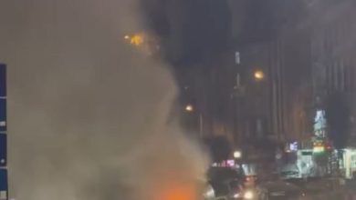 arnavutkoyde seyir halindeki servis araci alev alev yandi 9994f143313d |