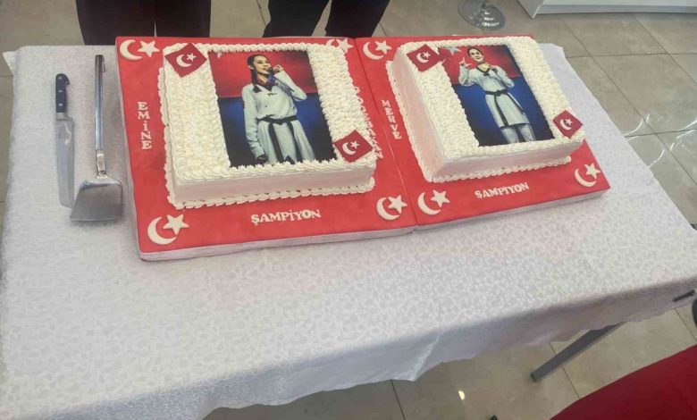 aski spor kulubu dunya sampiyonu sporcular icin kutlama pastasi kesti d1965cfffcdc |